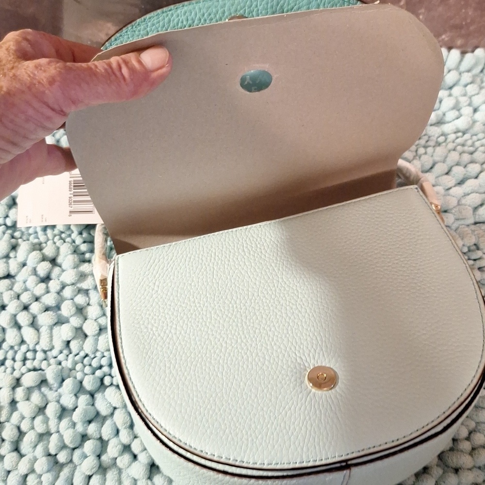 NWT Kate Spade Aqua/light Leather Crossbody Bag WKRU3782 OLIVER STREET - Picture 4 of 6